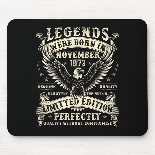Mousepad 52 Year Old Bday For Men 52nd Birthday November 19 (Frente)