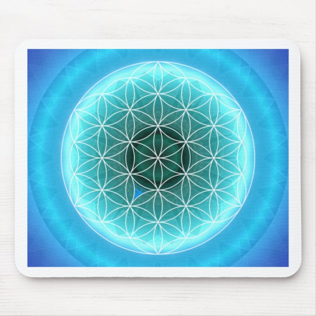 Mousepad 5 lightblue do chakra da garganta criados por (Frente)