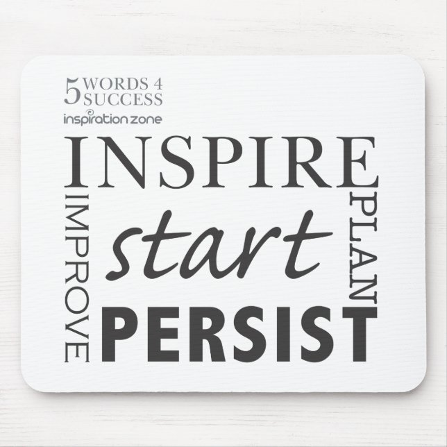 Mousepad 5 sucesso das palavras 4 (Frente)