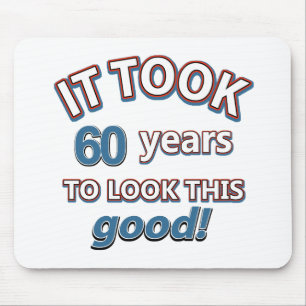 Mousepad 60th design do aniversário do ano