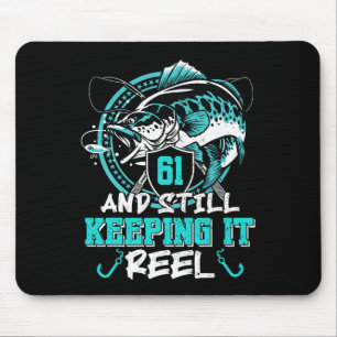 Mousepad 61 ruas Aniversário A Pescar Engraçado 61 Ainda A 