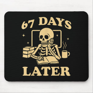 Mousepad 67º Dia De Aula Professor Esqueleto Engraçado 6 7