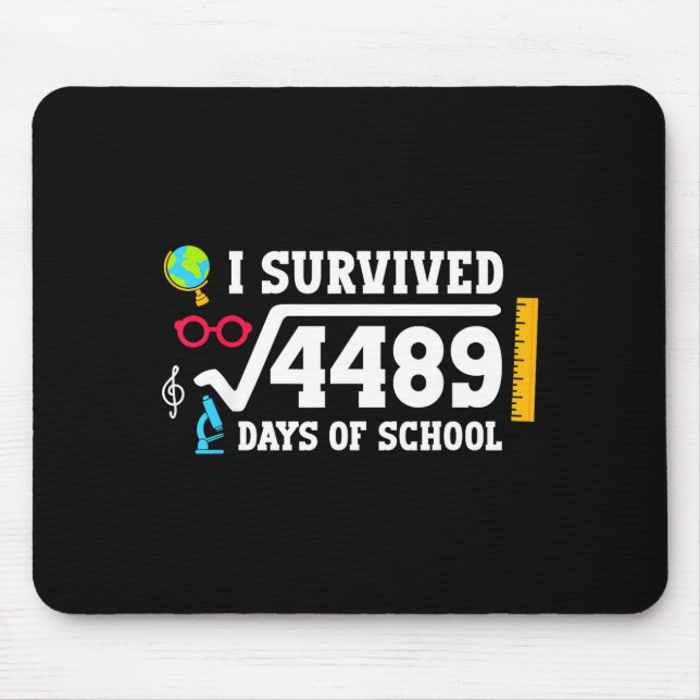 Mousepad 67º Dia De Escola 67 Raiz Quadrada 4489 Seis Sete  (Frente)
