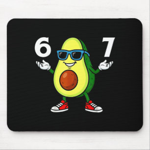 Mousepad 67 Abacate 6 7 Engraçado Legal Seis Sete Meme Cart