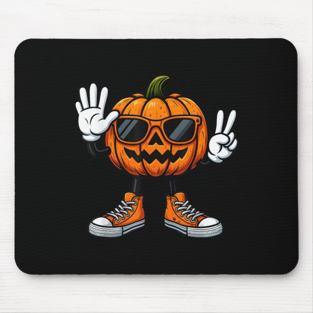 Mousepad 67 Abóbora de Halloween Engraçado Brainrot Meme Cr (Frente)