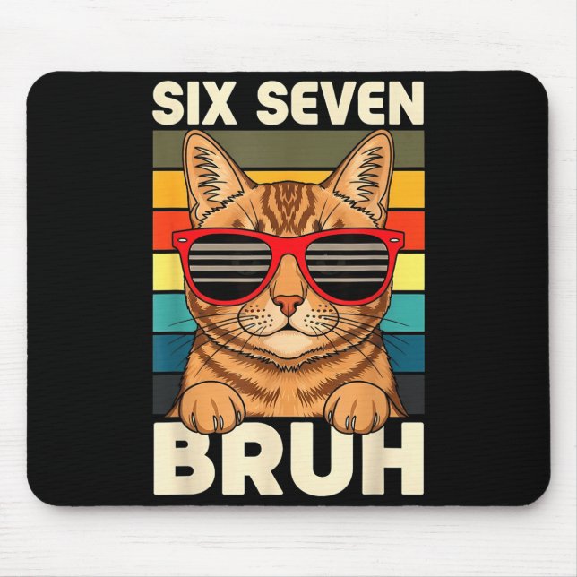 Mousepad 67 Animals Funny 67 Brainrot Youth Kids Cat 67  (Frente)