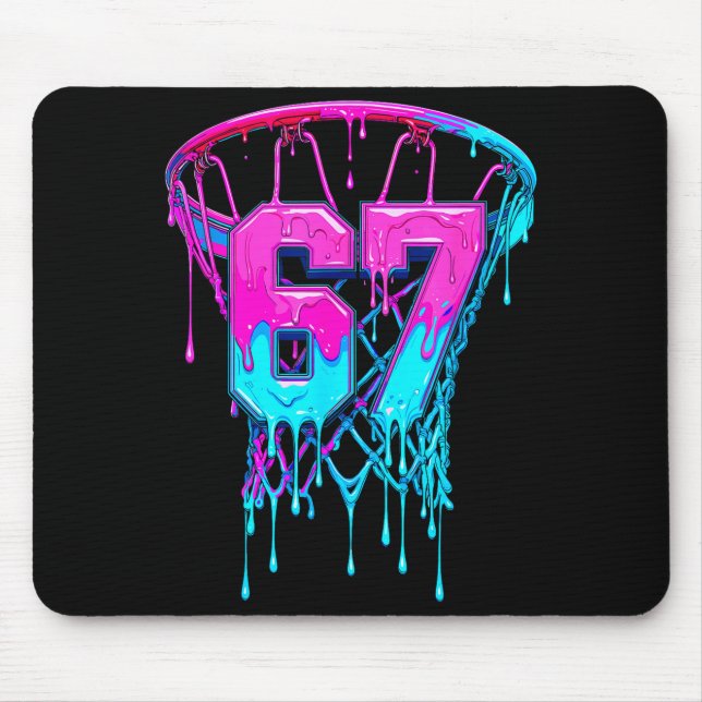Mousepad 67 Basketball Drip Six Seven Funny  (Frente)