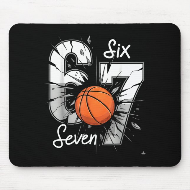 Mousepad 67 Basquetebol Seis Sete 6 7 Meme 67  (Frente)