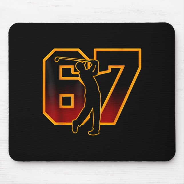 Mousepad 67 Brainrot Jovem Golfe Drip - Crianças Engraçadas (Frente)