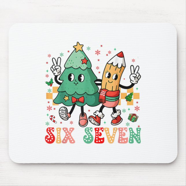 Mousepad 67 Camisa Para Professores 67 Meme Seis Sete Natal (Frente)