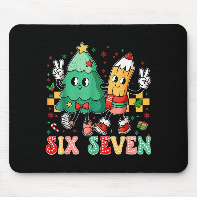 Mousepad 67 Camisa Para Professores 67 Meme Seis Sete Natal (Frente)