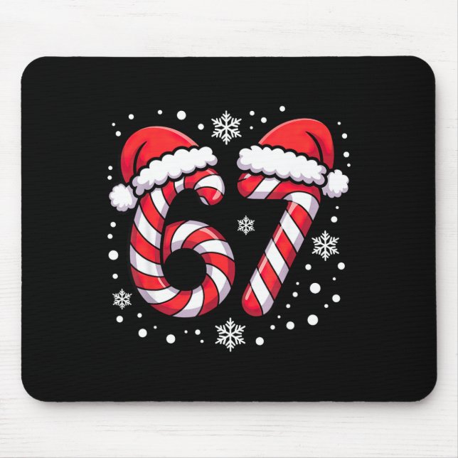 Mousepad 67 Candy Canes Santa  (Frente)