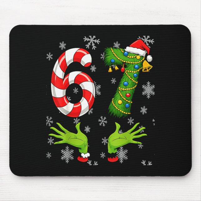 Mousepad 67 Christmas 6 7 Meme Pajamas 67 Bruh Slang  (Frente)