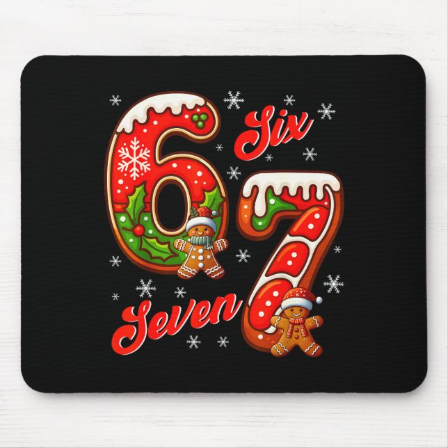 Mousepad 67 Christmas Meme Saying 6 7 Meme Costume Xmas  (Frente)