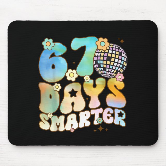 Mousepad 67 Days Smarter 67 Days School Teacher Students Me (Frente)