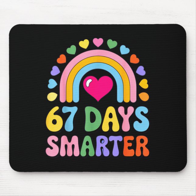 Mousepad 67 Days Smarter Happy Teacher Back To School Celeb (Frente)