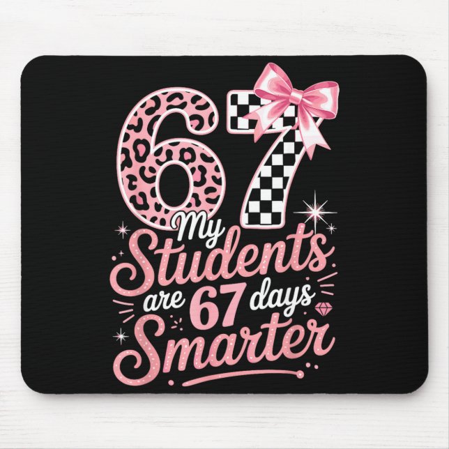 Mousepad 67 Days Smarter Six Seven Days 67 Meme 6 7 Student (Frente)