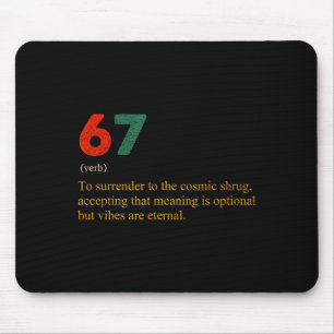 Mousepad 67 Definição Meme Número 67 É o Novo 42 Seis Sete
