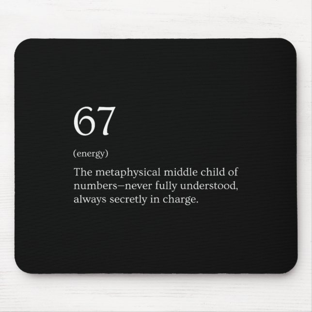 Mousepad 67 Definition Meme  (Frente)
