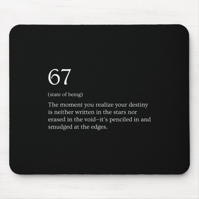 Mousepad 67 Definition Meme _1  (Frente)