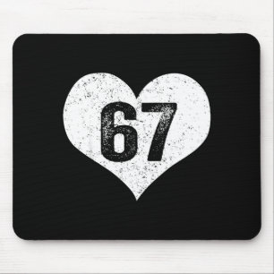 Mousepad 67 Dia dos Namorados Divertido Six Seven 6 7 Meme