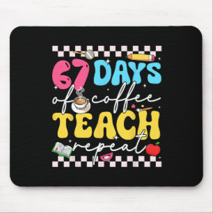 Mousepad 67 Dias De Café Ensine Repetir Piada Seis Sete Mem