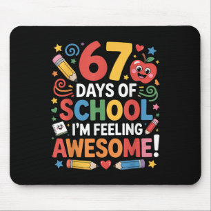 Mousepad 67 Dias De Escola Sentindo-se Incrível Meme 100º D