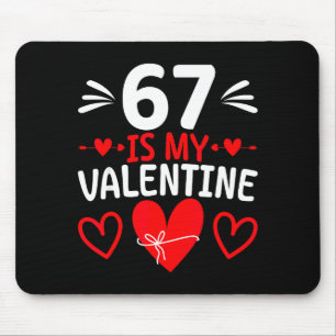 Mousepad 67 é meu namorado engraçado seis sete meme coração