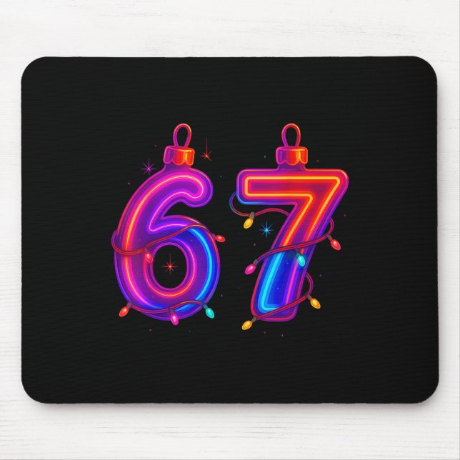 Mousepad 67 Enfeite de Natal Meme Gota de Gelo Pijama de Fe (Frente)