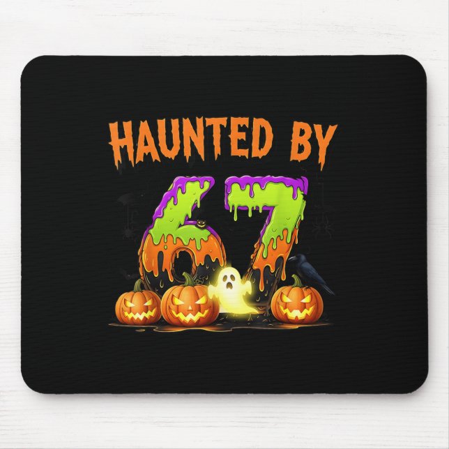 Mousepad 67 Engraçado Seis Sete Gen Alpha Z Halloween 67 Ha (Frente)