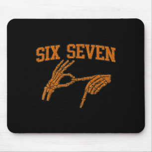 Mousepad 67 Esqueleto Mão Meme Halloween Assombrado 6 7 Sei