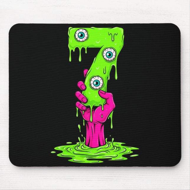 Mousepad 67 Fantasia de Halloween Piada Número 7 Sete Meme  (Frente)