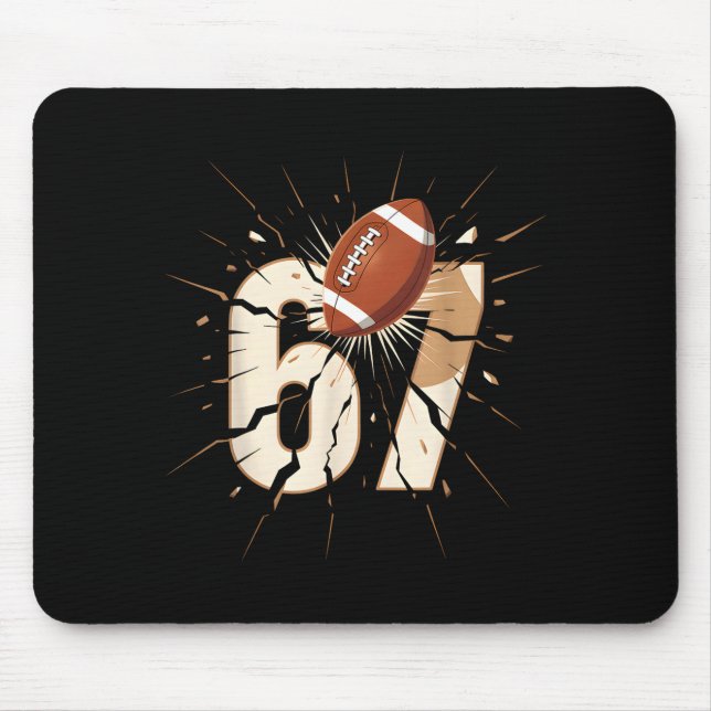 Mousepad 67 Football Six Seven 6 7 Meme 67  (Frente)