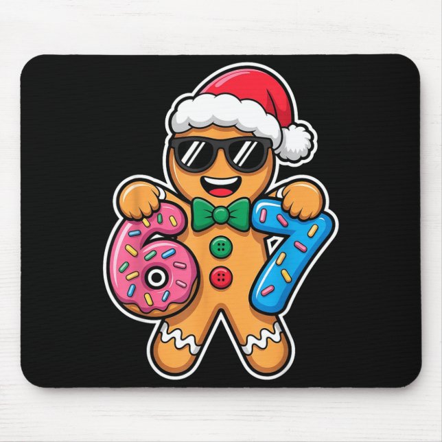 Mousepad 67 Funny Christmas Boys Kids Xmas Six Seven Ginger (Frente)