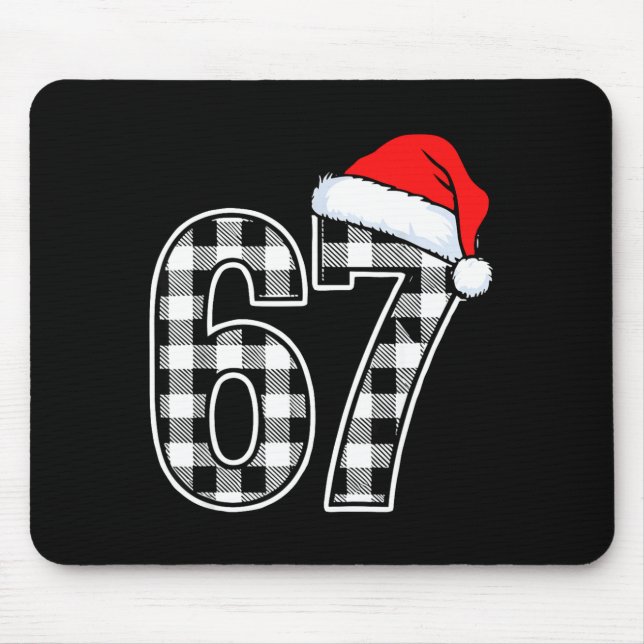 Mousepad 67 Funny Christmas Plaid Kids Xmas 6 7  (Frente)