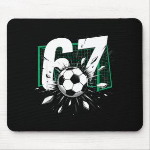 Mousepad 67 Futebol Six Seven 6 7 Meme 67 Para Meninos Home