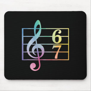 Mousepad 67 Gíria de Meme de Música Professor de Música Eng