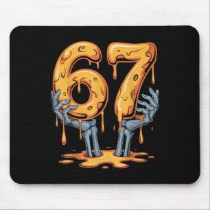 Mousepad 67 Gotejamento Esqueleto Divertido Halloween 67 Me