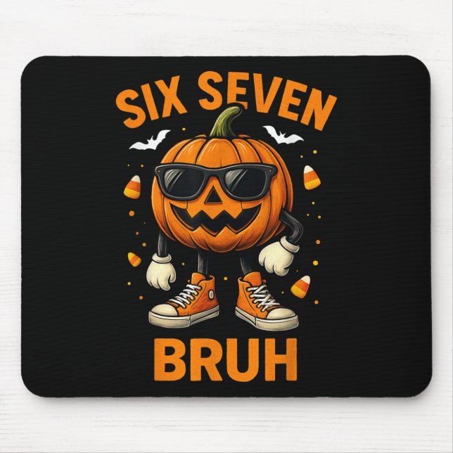 Mousepad 67 Halloween Engraçado Seis Sete Meme Brainrot Abó (Frente)