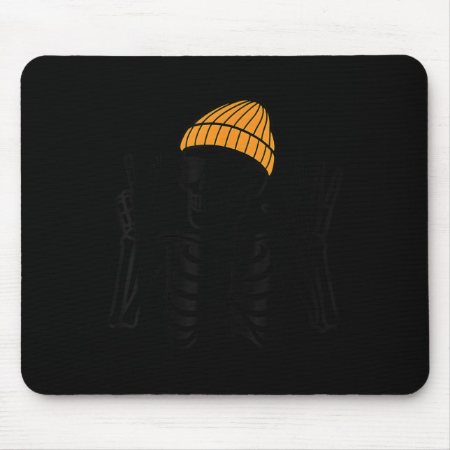 Mousepad 67 Halloween Esqueleto Sinal de Paz Funny Meme Six (Frente)