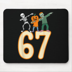 Mousepad 67 Halloween Meme 6 7 Números Seis Sete Esqueleto