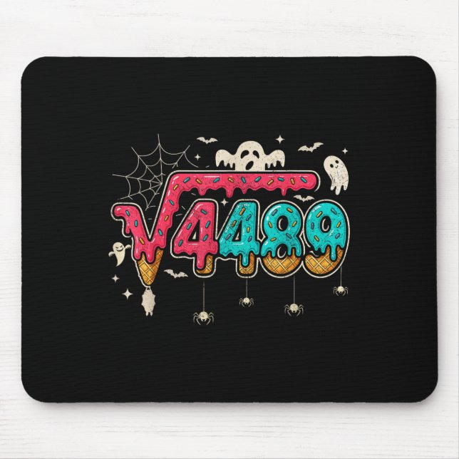 Mousepad 67 Ice Cream Drip Meme Square Root 4489 Slang Math (Frente)