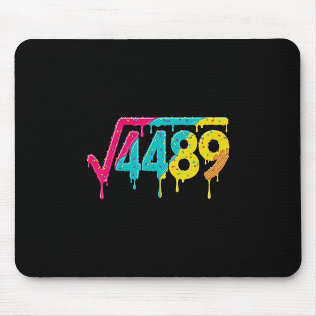Mousepad 67 Ice Cream Drip Meme Square Root 4489 Slang Teac (Frente)