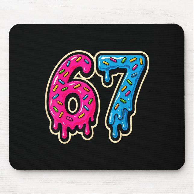 Mousepad 67 Ice Cream Meme Six Seven  (Frente)
