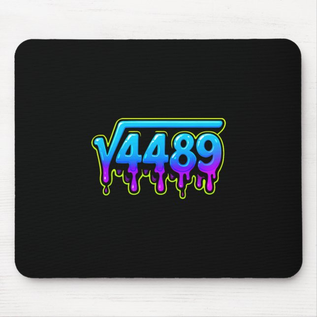 Mousepad 67 Ice Meme Square Root 4489 Slang Math Teacher  (Frente)