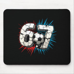 Mousepad 67 Jogador de Futebol Six Seven Meme 67 Crianças E