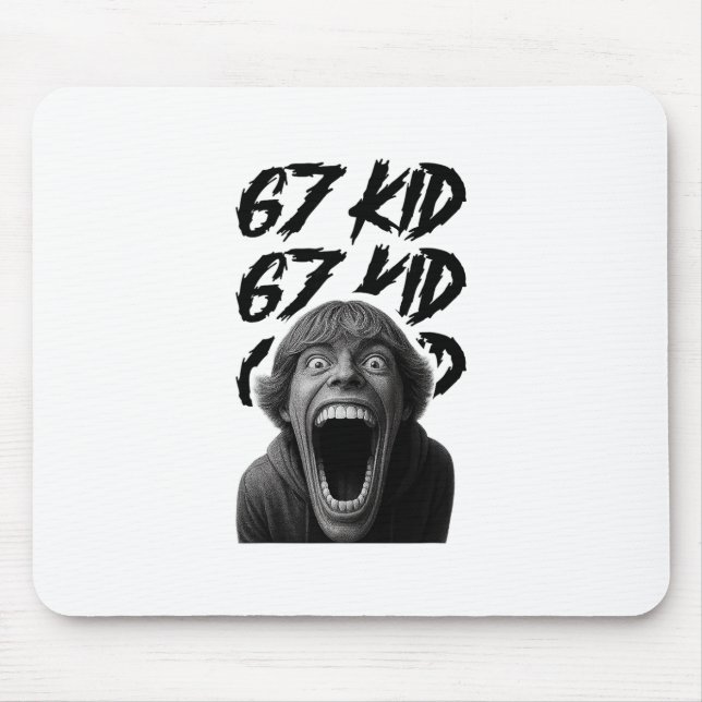 Mousepad 67 Kid 67 Meme Six Seven 6-7 Funny Internet Joke V (Frente)