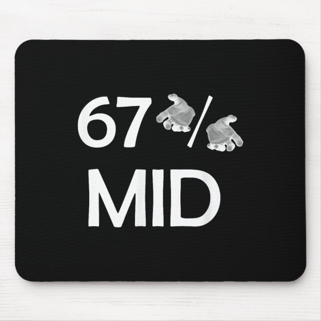 Mousepad 67% Mão do Meme Tendência Divertida da Internet 6- (Frente)