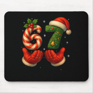 Mousepad 67 Mãos de Hóquei Meme Engraçado de Natal Papai No
