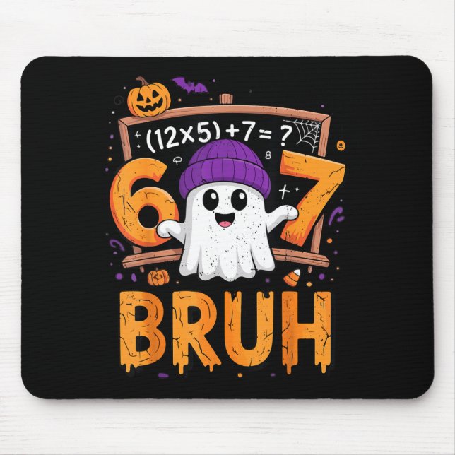 Mousepad 67 Math Teacher Halloween Costume Mathematics Math (Frente)